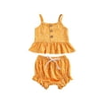thumbnail image 2 of ITFABS Baby Girls 2 Piece Clothes Set, Wave Point Print Suspender Top and Short, 2 of 9