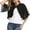 ZA-Black, variant on Meichang Womens Chiffon Cropped Cardigans Lightweight Short Sleeve Bolero Shrugs Solid Elegant Sheer Open Front Cardigans Tops White L