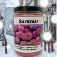 thumbnail image 3 of Bayberry Vegan Coconut Soy 12 oz/ 355 ml Candle Hand-poured, Eco-friendly, Clean Burning, Christmas Wood Wick, 3 of 5