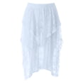 thumbnail image 4 of Arlun Womens Lace Long Skirts Elastic Asymmetrical Layered Hem Fashionable See-Through Flowy Skirts Floral Beach Holiday Maxi Skirt Blue L, 4 of 4