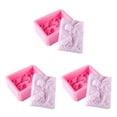 thumbnail image 1 of pitrice Soap Mold Craftsmanship Chocolate Making Home Accessories Handmade Soaps Silicone Mould Angel Shape Flower Pattern DIY Prop 3Set, 1 of 6