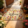 thumbnail image 7 of AuroraX Entrance Welcome Matt Outdoor Front Door House Holiday Floral Front Door Rugs for Outside Non Slip Washable 16x24 Welcome Mats for Inside Mothers Day Gifts for Mom, 7 of 7