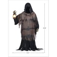 thumbnail image 7 of Way To Celebrate Halloween Animated Reaper with Lantern Decoration, Black and Brown, 84 in, 7 of 7
