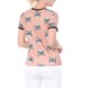 thumbnail image 3 of INSPIRE CHIC Camiseta de Ringer de Manga Corta con Estampado de Gatos de Mascota XS Rosa, 3 of 6