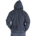 thumbnail image 4 of Fabrcox Mens Big and Tall Sports Hooded Jacket Long Sleeve Fleece Lined Thick Warm Oversized Hoodies Casual Drawstring Heavyweight Outdoor Coat Jacket Dark Gray 2XL, 4 of 4