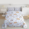thumbnail image 2 of Feelyou Cat Kitten Teens Full Size Comforter Sets, Cartoon Love Heart Bedding Sets, 3pcs, 2 of 8