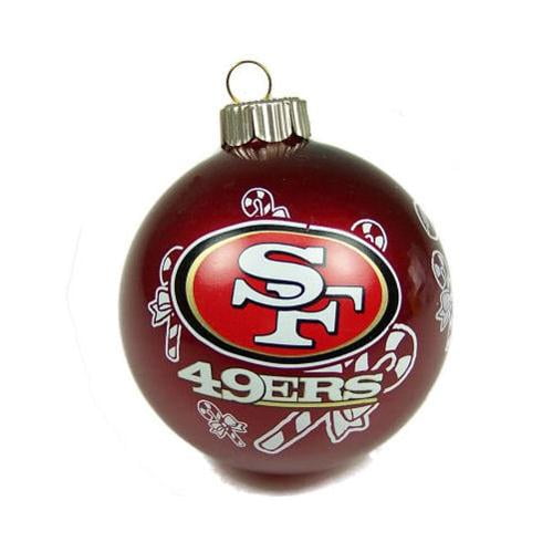 Topperscot San Francisco 49ers Silver Star Ornament