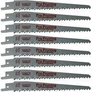 6 Inch Wood Cutting & Pruning Reciprocating Saw Blades for Reciprocating and Sawzall Saws (6 TPI) - 8 Pack