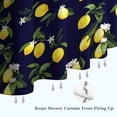 thumbnail image 6 of Yellow Lemon Fruits DarkBlue Pattern Shower Curtain 72"x72" ,Bathroom Decorative Shower Curtains Set with 12 Hooks,Modern Waterproof Washable Shower Curtain, 6 of 6