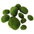thumbnail image 1 of ZHAOCHENG Rocas decorativas de musgo artificial, 20 piezas de bolas de musgo verde de 2 tamaños para arreglos florales, jardines de hadas, terrarios y manualidades, 1 of 5