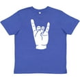 thumbnail image 3 of Inktastic Rocker Horns Youth T-Shirt, 3 of 5