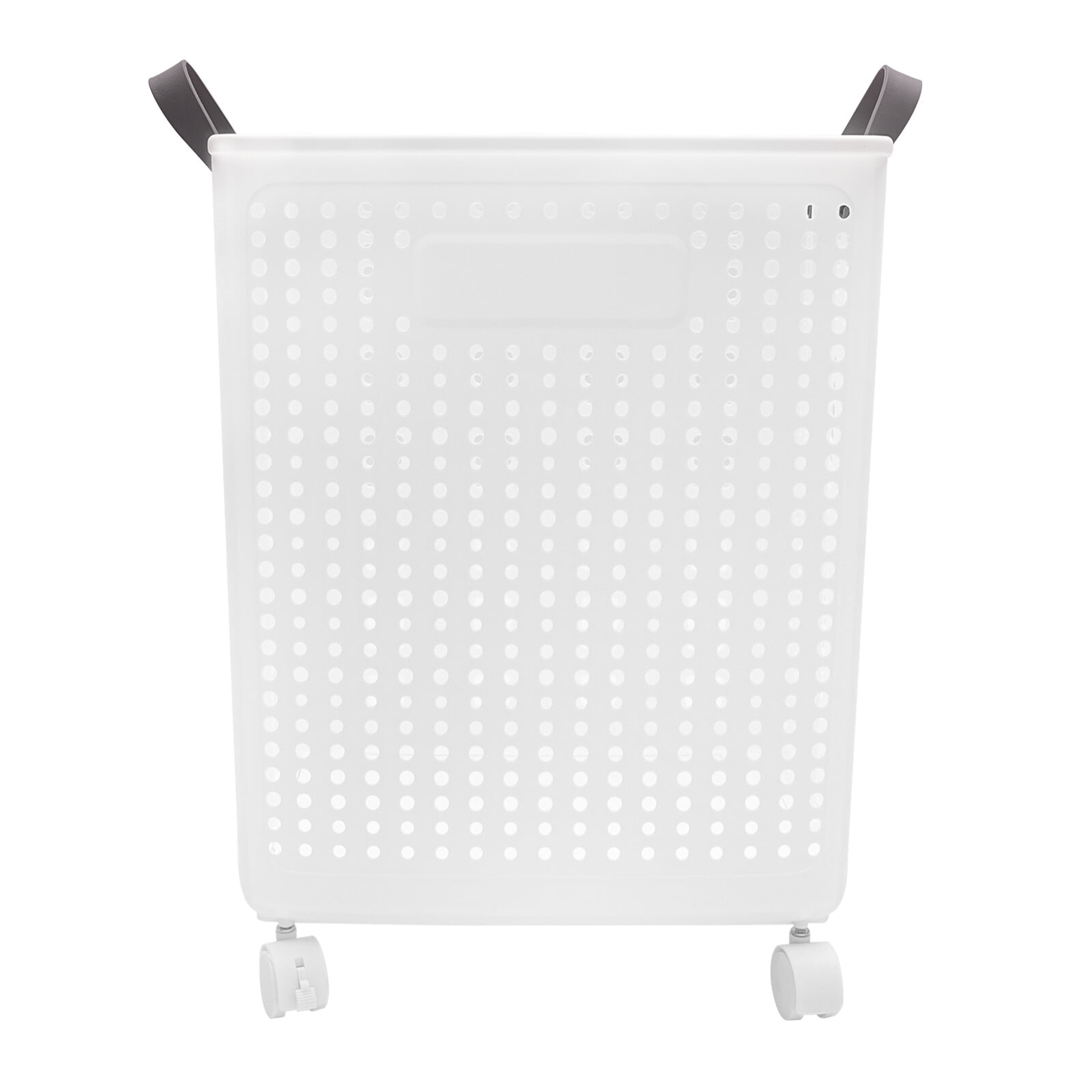Clothes Basket, Folding Laundry Hamper, Dirty Clothes Hamper w/ 4 Wheels