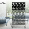 thumbnail image 2 of Modern Decorative Privacy Screen Panel Steel Laser Cut Black Room Divider Fence for Yard, Patio, Indoor Outdoor Privacy & Functional Area Partition, 2 of 17