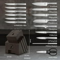 thumbnail image 6 of imarku Knife Set, 16 PCS High Carbon Japanese Stainless Steel Knife Sets for Kitchen with Block, Ultra Sharp Kitchen Knife Set with Sharpener Chef Knife Set, Dishwasher Safe, Best Gifts,Dark Gray, 6 of 9
