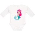 thumbnail image 3 of Inktastic Mermaid Girls Long Sleeve Baby Bodysuit, 3 of 5