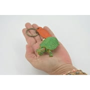 Turtle, Key Chain, Red Eared, Pond, Turtle, Reptiles, Green, Hand Made, Keychain, Thailand, Key Fob, Keys, Lifelike Model, Gift, 3 THL10 BB69