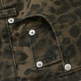 thumbnail image 6 of Felirenzacia Women’s Wide Leg Leopard Print Jeans, High Waisted Loose Fit Baggy Denim Pants, Casual Animal Print Streetwear Trousers, 6 of 7