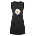 thumbnail image 3 of SMihono Robe d'Été pour Femmes Grande Taille Mode Femmes Poche Marguerite Imprimée Sans Manches Ligne A Décontractée Robe de Nuit Robes, 3 of 5
