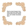 thumbnail image 4 of Wosthever Calcomanía de molduras talladas en de flores, apliques de esquina de estilo europeo, marco decorativo, puerta, muebles, tallado en Decoración del hogar 8*8cm Wosthever HA067504-01, 4 of 6