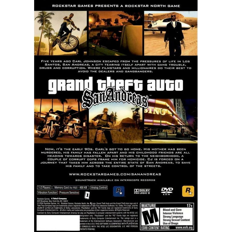 Grand Theft Auto San Andreas Greatest Hits - PlayStation 2