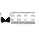 thumbnail image 2 of Baywell Women's Push Up Everyday Basic Comfort Lightly Padded Underwire Plunge T-Shirt Bra Lift Up 2 Pack 75B-85C, 2 of 7