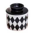 thumbnail image 1 of Crock Keeper con Tapa Moderno Contenedor de Tarro Portátil para Hotel Uso en el Hogar Regalo de Inauguración de la , Rejilla De Diamantes Cuadrícula rómbica, 1 of 8