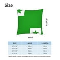thumbnail image 4 of Flag Of Esperanto Couch Square Decorative Throw Pillow Covers Set of 2 for Sofa Bed Cushion Covers Home Decor 16"x16", 4 of 7