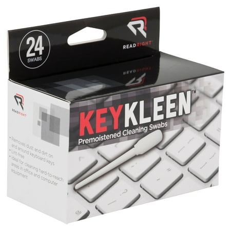 Read Right KeyKleen Keyboard Cleaner Swabs, Pack of 24
