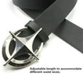 thumbnail image 5 of ZPAQI Eye Catching Belt Adult Fashion Belt Simple Star Crescent PU Waiststrap, 5 of 21