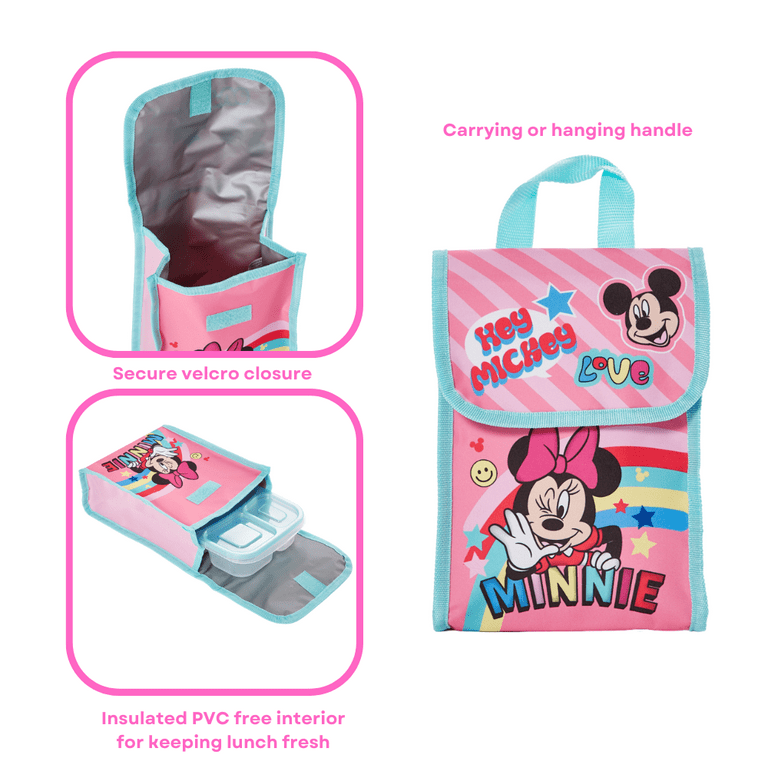 GOWA 1 X Disney Minnie Mouse Lunch Box Bag with Shoulder