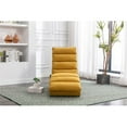 thumbnail image 2 of Massage Linen Chaise, Lounge Indoor Chair, Electric Recliner Chair, Sleeper Chair, Upholstered Lounge Sofa, Modern Long Lounger, for Office Bedroom or Living Room, Mustard, 2 of 7