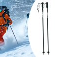 thumbnail image 1 of DYNWAVECA 2 Pcs Bâtons de Ski Bâtons de Randonnée Poignée Antidérapante en Caoutchouc Portable pour Hommes Femmes Canne de Randonnée Aventures en Plein Air 130 cm, 1 of 10