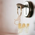 thumbnail image 3 of Colorful Letter Keychain | Translucent Resin Pendant Keychains | Stylish Letter Design | Unique Accessory | Durable and Lightweight Key Ring, 3 of 8