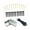 Set 4, variant on Guitar Bridge Hardware Set: ABS Pins, Saddles & Metal Removal Tool for Enhanced Durability