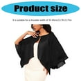thumbnail image 3 of Sheer Wedding Shawl Pearls Accent Breathable Sun Protective Girl Shrug for Bride Bridesmaids Ceremony Reception, 3 of 7