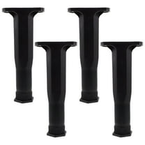 WASHWEPE Adjustable Bed Support Leg Black Plastic 4Pcs