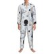 thumbnail image 3 of Fotbe Cartoon Planets Pijama de Hombre con Estampado de Manga Larga, Conjunto de 2 Piezas, Ropa de Dormir Suave y Cómoda con Bolsillos-Small, 3 of 7