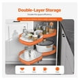 thumbnail image 3 of Blind Corner Cabinet Organizer, 2 Tier Swing Out Shelf, Kitchen Lazy Susan, Soft Close Pull Out System for Corner Cabinets, 3 of 7