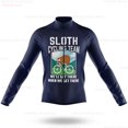 thumbnail image 4 of Chaqueta de ciclismo de manga larga para hombre con diseño de perezoso, ropa de ciclismo de montaña para primavera y otoño, uniforme de bicicleta, camiseta de carreras de bicicleta de carretera transp, 4 of 5