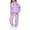 Purple, variant on WOYY Toddler Girls Bow Outfits Hoodie Sweatshirt Jogger Pants Set, Sizes 2-3T