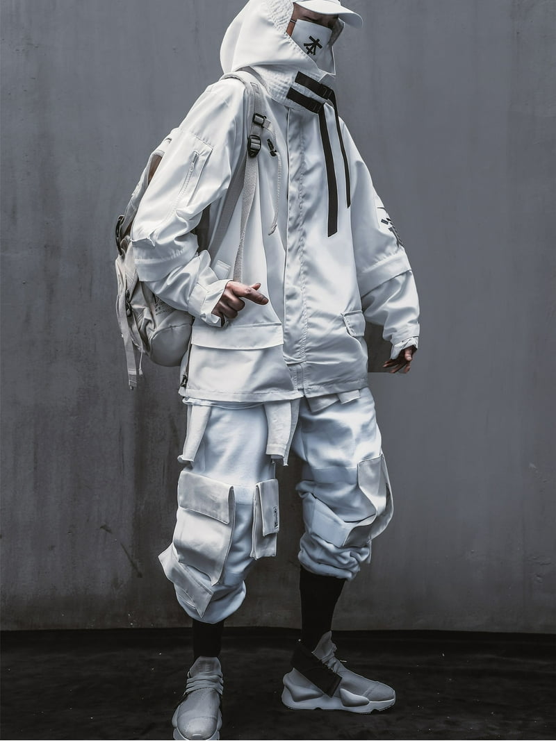 Niepce Inc Japanese Streetwear Zip Up Hooded White Men's