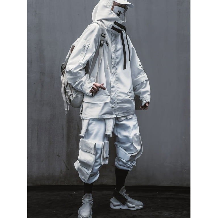 Niepce Inc Japanese Streetwear Zip Up Hooded White Men's Niepce Inc Japanese Streetwear Zip Up Hooded White Men's