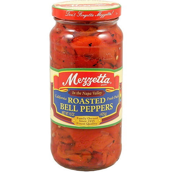 6 Pack: Mezzetta Roasted Red Bell Peppers 1 Jar - 16 Oz: Sweet Peppers Produce
