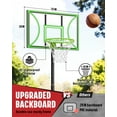 thumbnail image 3 of SERAY Adjustable Basketball Hoop for Kids, Teens & Adults, 3-9 feet Height, Portable Basketball Goal with 32 inch Backboard & 2 Wheels for Indoor & Outdoor Use, 3 of 7