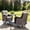 Beige, variant on Opohoro 3-Piece Patio Glider Chairs Set with Side Table, Face-to-Face Wicker Outdoor Rocking Seating for 2, Gray