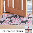 thumbnail image 3 of French Bulldog and Flower Door Rugs,Washable Non Slip Door Mats Indoor,Decorative Door Mats,Entry Mat Indoor for Entrance,Bedroom,Kitchen,Bathroom,17"x30", 3 of 6