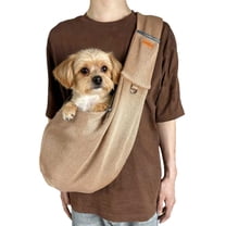 YAYUBA Dog Carrier Cat Carrier Pet Sling Bag Small Dog Pouch Bag Hands-Free Crossbody Pet Carrier for Puppies Cat,Khaki