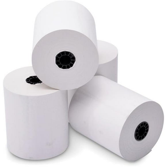 Iconex ICX90781278 Rouleau de Reçus en Papier Thermique 3.125 Po, Blanc