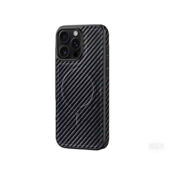 Allytechgroup for iPhone 16 Pro Max Case Compatible with MagSafe PU Leather Soft TPU Bumper Hard Back Military Grade Shockproof Magnetic Case, Black
