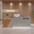 thumbnail image 2 of Banco Console Store Reception Desk Simple Cabinet Cashier Table Standing Reception Desk Front Desk Mostrador Room Furniture My Lux Decor Round, 2 of 8